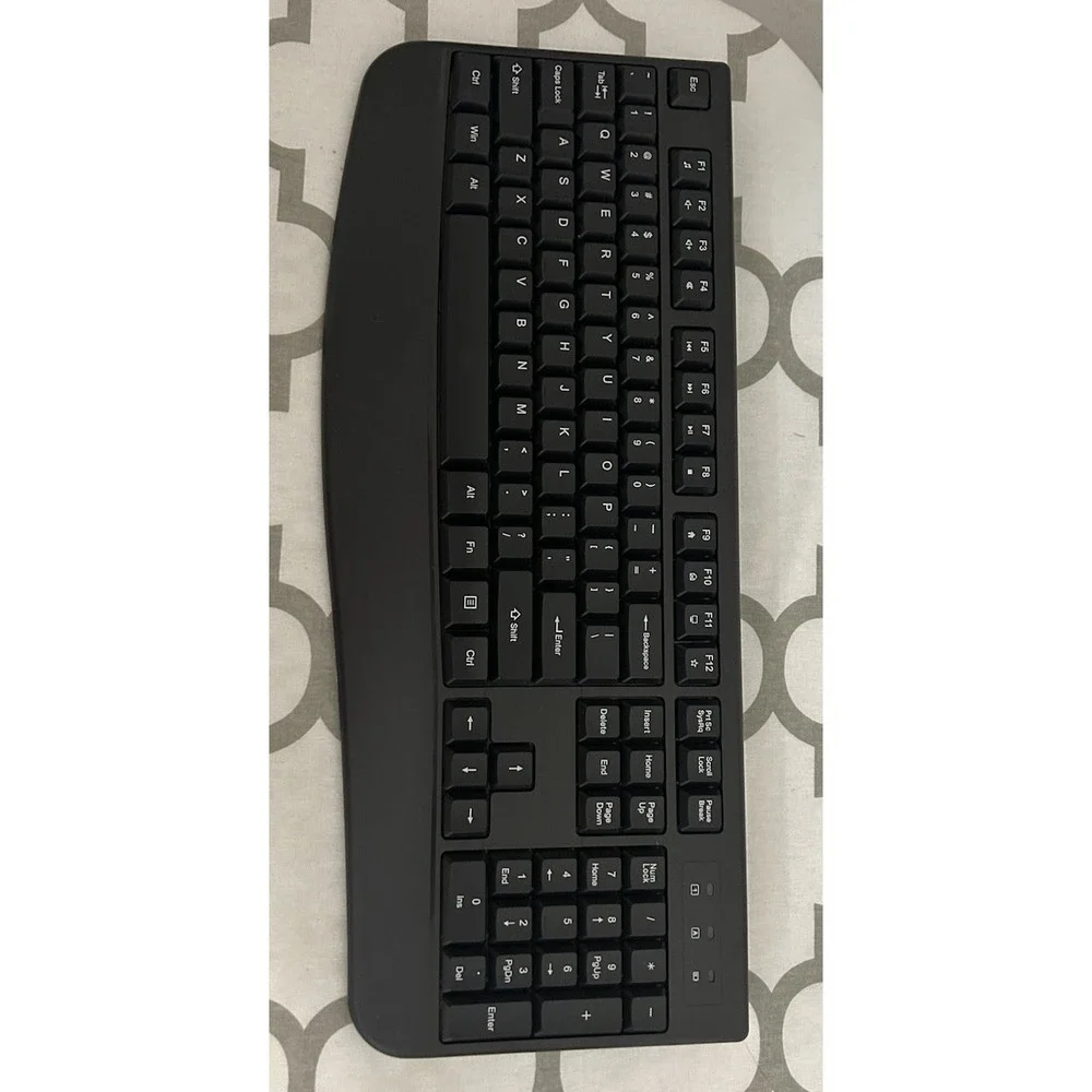 QUASIO Wireless Keyboard and Mouse Combo Full-Sized 2.4GH Comfortable for PC/Mac